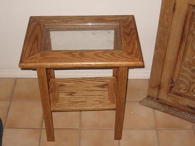 Mother-in-law's oak end table